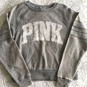 PINK Gray Sweatshirt